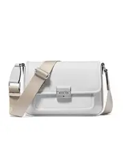 Bradshaw Medium Leather Messenger Bag One size optical white