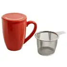 Maxwell & Williams InfusionsT Mug Lid & Tea Strainer 3pcs Cup Ceramic 300 ml Red