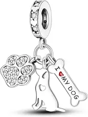 [DGAYU] 925 Sterling Silver Charms Dangle Beads for Bracelets and Necklaces, Handbag Pendants Jewelry Gifts for Women Girls