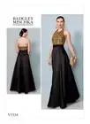 Vogue Designer Sewing Pattern 1534, Badgley Mischka Dress, Size 6 - 14, New