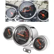 Chrome Motorcycle Digital Tachometer Speedometer Odometer Meter Motorcycle Gauge