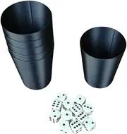 Generisch Dice Cup Set with 6 Cups and 12 Dice