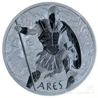 在飛比找Yahoo!奇摩拍賣優惠-圖瓦盧眾神戰神阿瑞斯普制銀幣