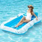 Inflatable Tanning Pool Float Lounge for Adults, Large Pool Floaties Rafts for A