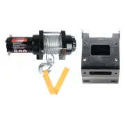 Tusk 1473630065 Winch with Wire Rope and Mount Plate 2500 lb.