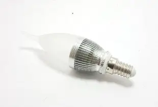 E14 LED 5W蠟燭燈泡水晶燈泡 漫光霧罩尖清燈泡 尖泡/拉尾型 金底/銀底 尖泡可替代40W鎢絲尖泡日亞化LED