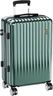 [New Trip] Suitcase, Carrying Case with Stopper, Large, Lightweight, Size M, 4-7 Nights, 13.2 gal (60 L), 8.1 lbs (3.7 kg), Black, Green, Mサイズ /4～7泊