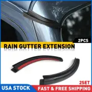 4x Water Rain Diverters Gutter Extension For Jeep Wrangler JL 18-21 Accessories (for: Jeep)