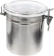 STOBAZA Desktop Storage Jar Food Storage Jars Food Container Beans Jar Lid Storage Jars with Lids Vacuum Canister Air Tight Storage Coffee Canister Food Jar Stainless Steel