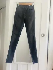 Sass & Bide Size 25 Hulsey Strutters Brushed Black Denim Jeans Pants High Rise