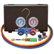 89661-UV Automotive R134a 2-Way Manifold Gauge Set with Mini Dye Injector – U...
