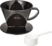 Carita Kalita #05027#05027 Coffee Dripper with Fast Extraction Speed for 2 to 4 People, Black Plastic Drip Tool #05027, For 2 People, For 4 People, For 4 Cups, Stylish, Camping, Outdoors, Coffee