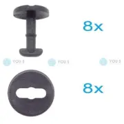8 X You.S Original Mats Installation Clips Revolving Closure for BMW 7er 8er X3 (for: BMW)
