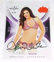 2015 Benchwarmer ALISON WAITE National #10 Orange Foil Auto/6 PLAYBOY Playmate