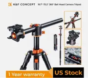K&F Concept 19"-75" DSLR Camera Tripod Professional Aluminium Monopod Ball Head