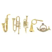 Mini Guitar Violin Trumpet Doll Musical Instrument Music Dolls House Bar .CF