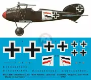 Peddinghaus 1/72 Albatros D.Va Markings Max Nather Jasta 62 France 1918 WWI 3667