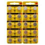 Kodak LR44 - AG13 Alkaline Button Battery 1.5V - 20 Pack