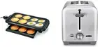 Electric Griddle (Copper/Black) and 2 Slice Toaster