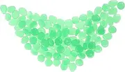 Parliky Glow Dark Aquarium Pebbles 100pcs and Easy to Use for Fish Tank Decorations Multi-functional Pebbles