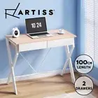 Artiss Computer Desk Drawer Home Office Study Table Oak 100CM