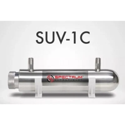 SUV-1C SPECTRUM Stainless Steel 304 UV Water Sterilizer 1GPM Full kit
