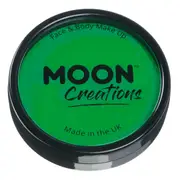 Moon Creations Bright Green Pro Face Paint Cake Pot 36g
