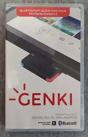 GENKI Bluetooth 5.0 Audio Adapter COMBO for Nintendo Switch, PS4, MAC, Android