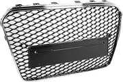Black Front Bumper Grille - RS Style, Fits Audi /S5 B8.5 2012-2016