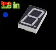 5Pcs Display 7 Segment Common Cathode 1.8 Inch 1 Digit Blue Led New Ic ic