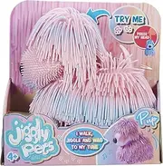 Eolo Jiggly Pets Kids’ Jiggly Pup The Cutest Rubbery Walking Little Puppy, Full Body Movement, Dancing, Tail Wagging, Catchy Tunes, Sound Effects, Fantastic Stretchy Hair, Pearlescent Pink, Ages 4+