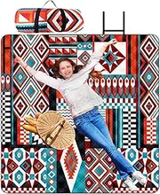 Outdoor Picnic Blanket, Waterproof Mat for Travel and Leisure | Thick Washable Sandproof Sheet for Outdoor Gatherings, Beach, Camping and Park