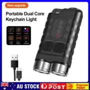 EDC V3 Mini Pocket LED Flashlight Magnetic Rechargeable Torch Work Light Lamp