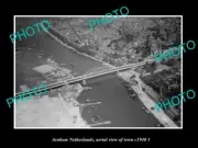 OLD LARGE HISTORIC PHOTO ARNHEM NETHERLANDS HOLLAND TOWN AERIAL VIEW c1940 5