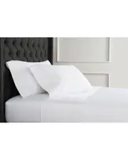 Melange Home Hemstitch 600 Thread Count Open Fitted Sheet