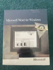 Microsoft Word 1.1 for Windows - Never Opened / Sealed - 1995-1998