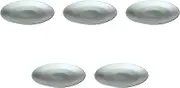 Set of 5 Black 11.8 inches (30 cm) Round Plate [12.2 x 1.1 inches (30.8 x 2.8 cm) | Round Plate (Extra Large) Setomonohonpo