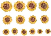 jojofuny 14pcs Flower Embroidery Applique Sew Patches for DIY Clothing Repair and Decoration Safe Durable Materials for Crafting and Personal Style