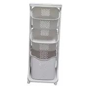 Laundry Basket with Wheels and 3 Layers for Clothes Storage,Multi-functional