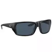 Costa Tailfin Matte Black Frame Sunglasses w/Gray 580P S Lenses 06S9113-91130657