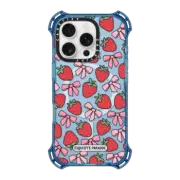 iPhone 16 Pro Bounce Case MagSafe Compatible Strawberry Bows