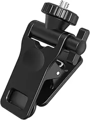 Selfie Light Clip Mount | Anti-Slip Selfie Light Clamp Replacement - LED Lamp Attachment, Portable Phone Mount with 1/4 Screw Connector for Phone Tripod