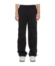 Elastic waist casual pants S,XL,L,M Black