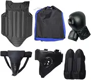 Lljsszr Taekwondo Sparring Gear Set Thickened Sand Chest Pillow, Body Protection Guard for Muay Thai Kickboxing Sparring, Grappling