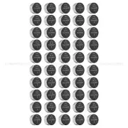 50 New Energizer A76 LR44 AG13 L1154 357 SR44 Alkaline Button Batteries Fresh