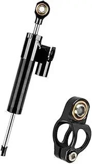 ZUXIM for Zero, 10X, for Dualtron Thunder, for VSETT, 10+ Electric Scooter Steering Stabilizer Damper Electric Scooters Damper Kit(Black Black)