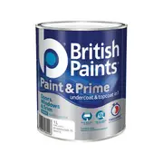 British Paints 1L White Gloss Doors Windows And Trim Paint And Prime