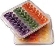 Mumi&Bubi Solids Starter Kit, Two Reusable Baby Food Freezer Storage Trays - Perfect Container for Homemade Baby Food - Each Tray has 21 x 1 oz Cubes, 42 oz Total Capacity