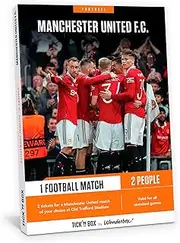 Tick&Box - Gift Box - Manchester United Match for 2 - Visit The Home of Football - Experience Football Fans - Unique Experience for a True Manchester Souvenir - Valid for 2 Years