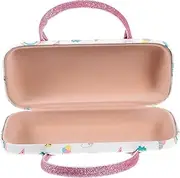 [NIYANGLE] Box Cartoon Childrens Eyeglasses Case with Handle Durable PU Glasses Storage Box for Soft Lining Protection present for